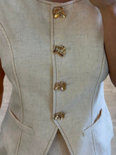 Cargar imagen en el visor de la galería, BLAKE - Set blusa y falda hueso