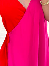 Cargar imagen en el visor de la galería, HAZEL - Vestido corto bicolor