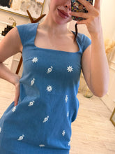 Cargar imagen en el visor de la galería, ABRIL - Vestido corto azul