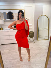 Cargar imagen en el visor de la galería, OLGA - Vestido midi rojo