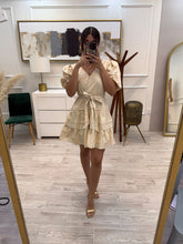 Cargar imagen en el visor de la galería, ROMINA - Vestido corto hueso