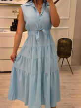 Cargar imagen en el visor de la galería, KIARA - Maxi vestido azul