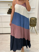 Cargar imagen en el visor de la galería, LUCIANA - Maxi vestido multicolor