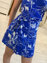 Cargar imagen en el visor de la galería, DANESSA - Vestido sin mangas estampado azul