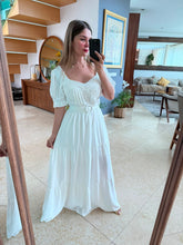 Cargar imagen en el visor de la galería, NOELIA - Maxi vestido blanco