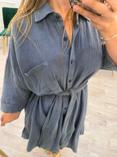 Cargar imagen en el visor de la galería, ALMUDENA - Vestido midi camisero