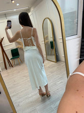 Cargar imagen en el visor de la galería, FRANCESCA - Maxi vestido blanco tirantes