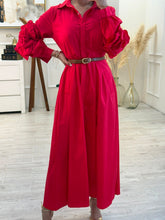 Cargar imagen en el visor de la galería, SERENA - Maxi vestido camisero rojo
