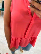 Cargar imagen en el visor de la galería, LILY - Blusa coral