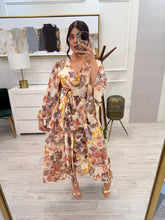 Cargar imagen en el visor de la galería, OLGA - Maxi vestido estampado calido