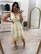 Cargar imagen en el visor de la galería, DEBANI - Maxi vestido hueso