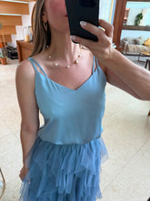 Cargar imagen en el visor de la galería, EVA - Blusa tirantes azul