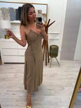 Cargar imagen en el visor de la galería, FLORENCIA - Maxi vestido café