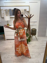 Cargar imagen en el visor de la galería, BLYTHE - Palazzo boho naranja estampado