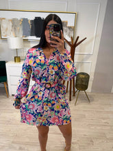 Cargar imagen en el visor de la galería, ROSALIE - Vestido corto estampado