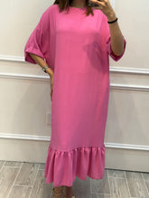 Cargar imagen en el visor de la galería, MELANIE - Vestido midi rosa