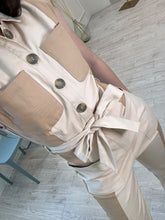 Cargar imagen en el visor de la galería, BARBARA - Palazzo beige con khaki