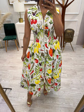 Cargar imagen en el visor de la galería, FIORELLA - Maxi vestido verduras