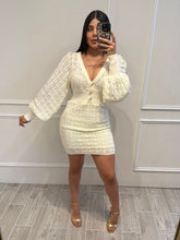 Cargar imagen en el visor de la galería, ROLAND - Vestido corto hueso