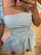 Cargar imagen en el visor de la galería, CITLALI - Vestido corto azul claro