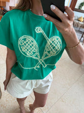 Cargar imagen en el visor de la galería, ALASKA - Playera verde raquetas