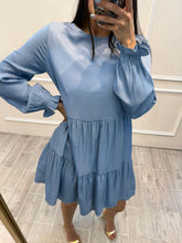 Cargar imagen en el visor de la galería, ARMELLE - Vestido corto azul
