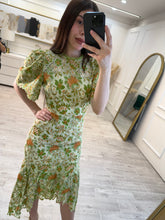 Cargar imagen en el visor de la galería, LEYRE - Maxi vestido verde floral