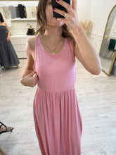 Cargar imagen en el visor de la galería, ROMINA - Maxi vestido rosa