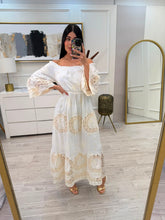 Cargar imagen en el visor de la galería, RHUE - Maxi vestido hueso
