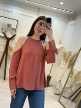 Cargar imagen en el visor de la galería, MARINA - Blusa terracota