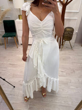 Cargar imagen en el visor de la galería, HAYDEE - Maxi vestido blanco