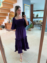 Cargar imagen en el visor de la galería, FLORENCE - Maxi vestido morado
