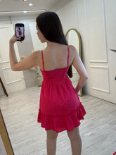 Cargar imagen en el visor de la galería, DUBLIN - Vestido corto rojo tirantes