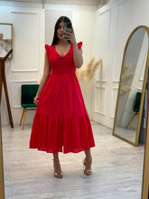 Cargar imagen en el visor de la galería, CORINA - Maxi vestido rojo