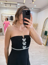 Cargar imagen en el visor de la galería, MOIRA - Vestido midi negro