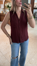 Cargar imagen en el visor de la galería, FLEUR - Blusa vino