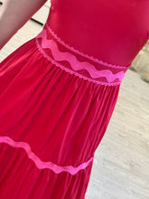 Cargar imagen en el visor de la galería, GINEBRA - Maxi vestido rojo