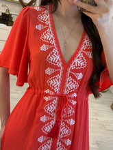 Cargar imagen en el visor de la galería, EUSEBIA - Maxi vestido rojo