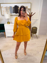 Cargar imagen en el visor de la galería, MEADOW - Vestido corto mostaza