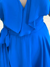 Cargar imagen en el visor de la galería, COLETTE - Vestido corto azul rey