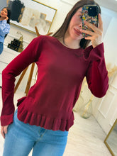 Cargar imagen en el visor de la galería, ANA - Blusa roja manga larga