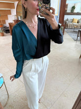 Cargar imagen en el visor de la galería, CELESTINA - Pantiblusa bicolor