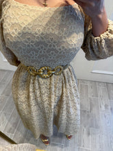 Cargar imagen en el visor de la galería, VAIANA - Vestido midi beige