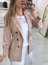 Cargar imagen en el visor de la galería, YARETZI - Blazer khaki cuadros