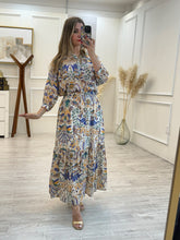 Cargar imagen en el visor de la galería, FREESIA - Set blusa y falda estampado boho