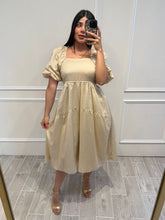Cargar imagen en el visor de la galería, TULIPA - Vestido midi khaki