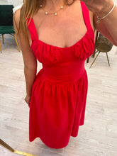Cargar imagen en el visor de la galería, JESSAMINE - Maxi vestido rojo