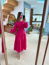 Cargar imagen en el visor de la galería, ROWENA - Maxi vestido magenta