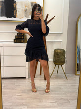 Cargar imagen en el visor de la galería, HELENIA - Vestido midi azul marino