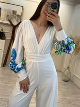 Cargar imagen en el visor de la galería, SERAFINA - Palazzo blanco estampado azul